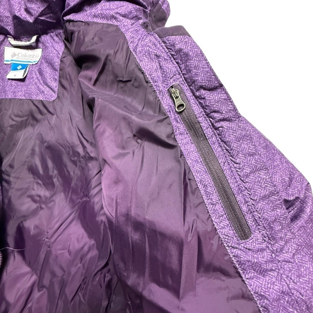Women's purple Columbia Icy Heights II Down Jacket size M EUC - Picture 5 of 10